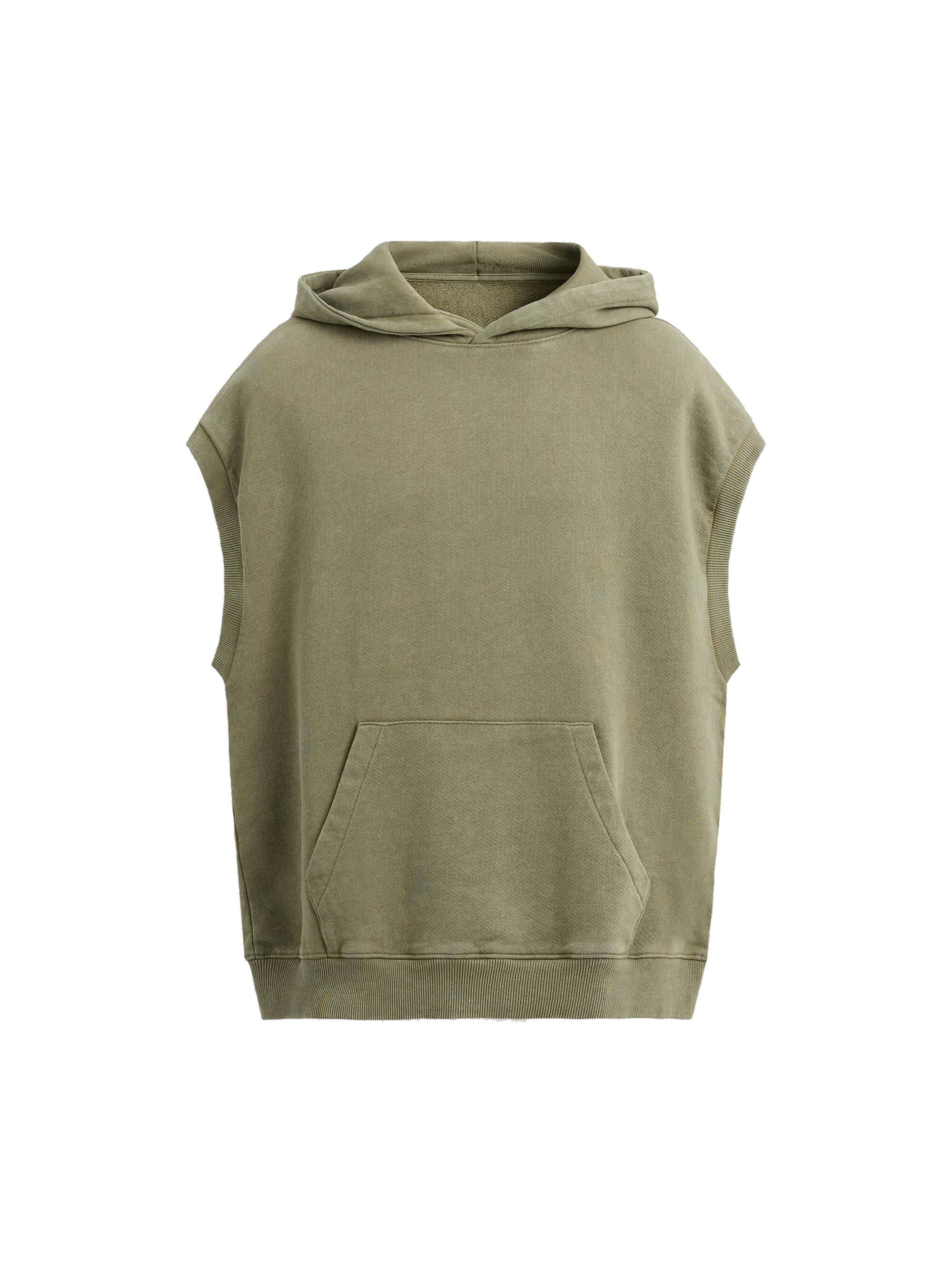 Boxy Cut-Off Hoodie