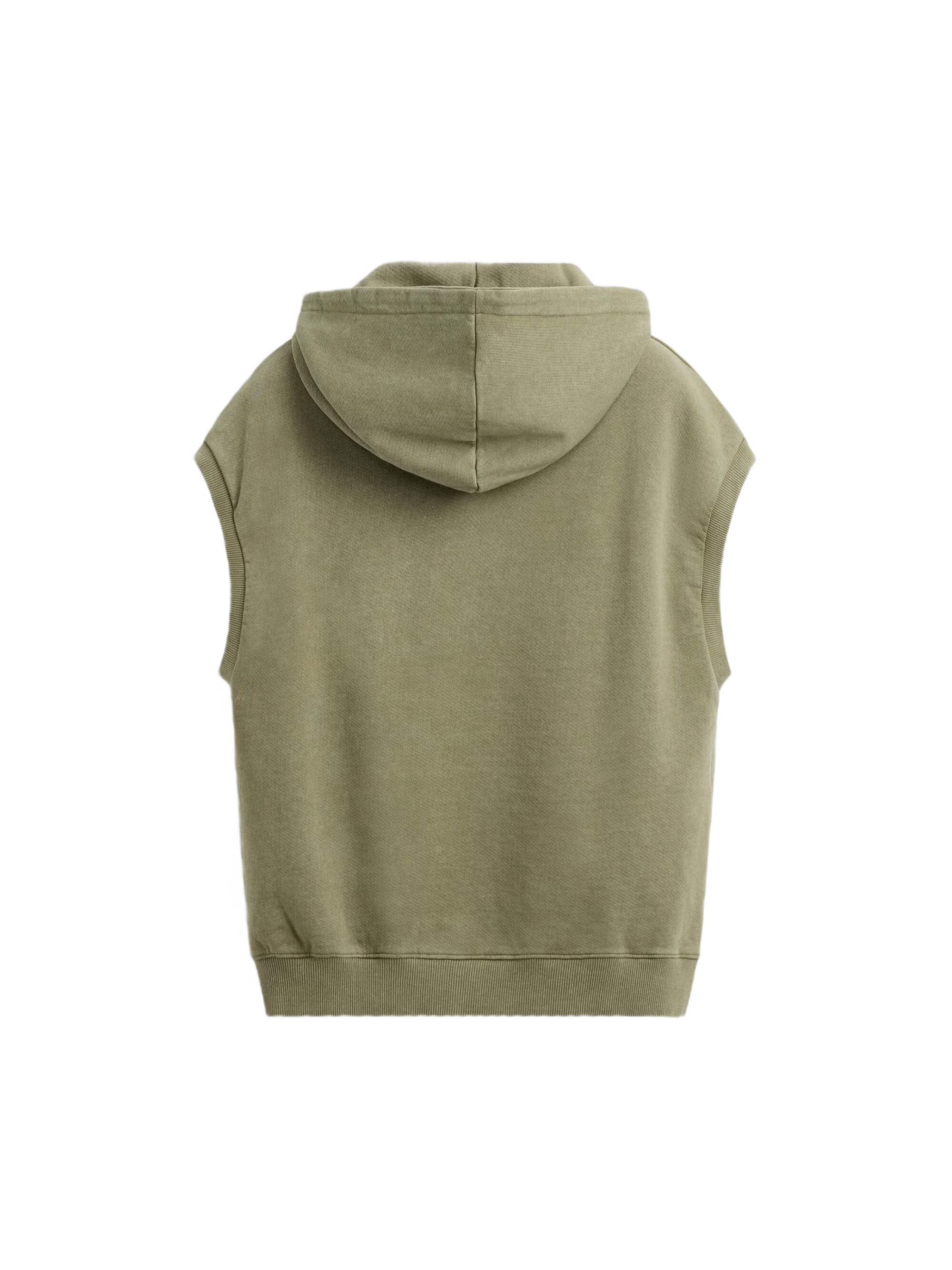 Boxy Cut-Off Hoodie