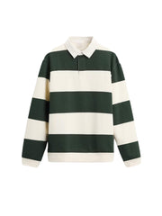 Forest Stripe Polo Sweatshirt