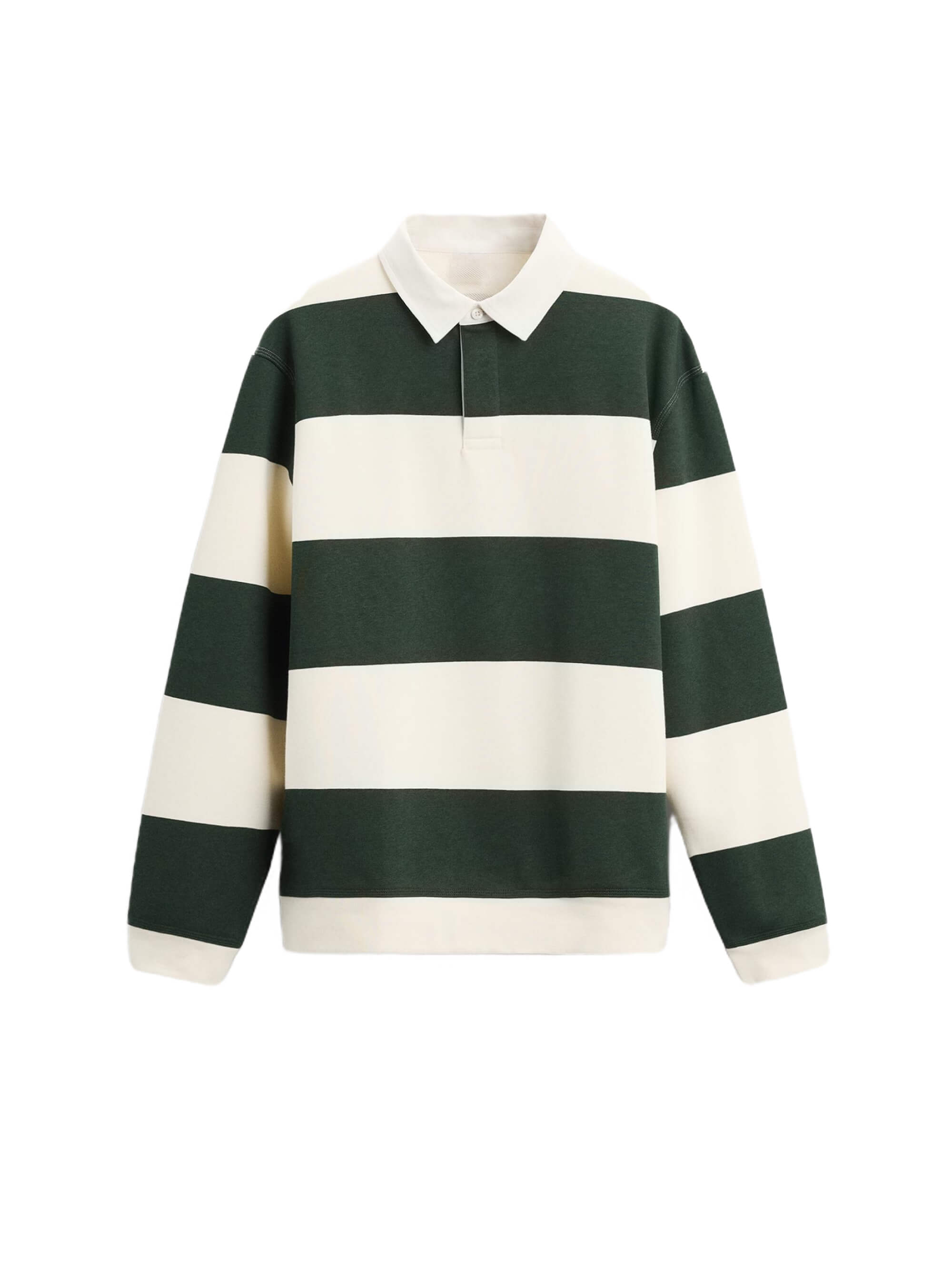 Forest Stripe Polo Sweatshirt